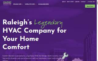 Comfort Monster Heating & Air website