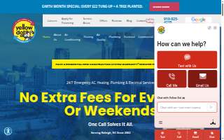 Yellow Dot Heating & Air Conditioning website
