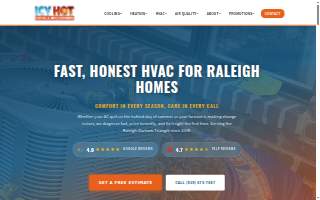 Icy Hot Heating and Air Conditioning website