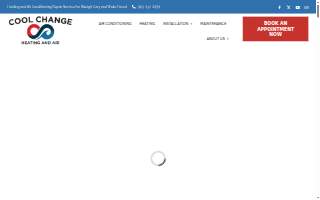 Cool Change Heating and Air website