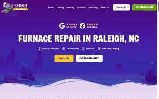 Tech-On-Deck Heating, Air & Electric website