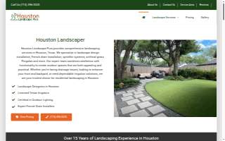 Houston Landscape Pros website