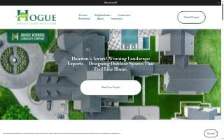Hogue Landscape Services website