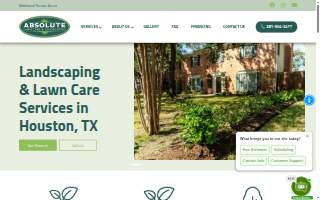 Absolute Lawn Care and Landscaping website