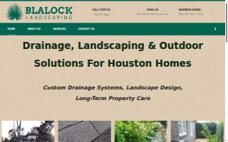 Blalock Landscaping & Drainage, Inc website