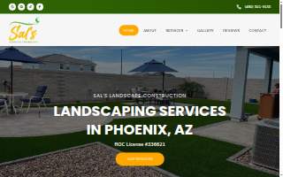 Sal’s Landscape Construction website