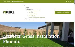 Phoenix Landscapers, Landscaping Design and Tree Services website