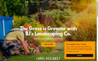BJ's Landscaping LLC website