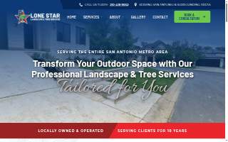 Lone Star Landscaping and Tree Service website