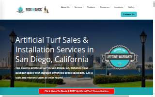 Rock N Block - Turf N Hardscapes - San Diego website
