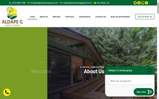 Aldape G Landscaping Inc website