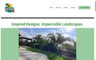 Sun Diego Landscape & Design website
