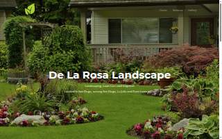 De La Rosa Landscaping website
