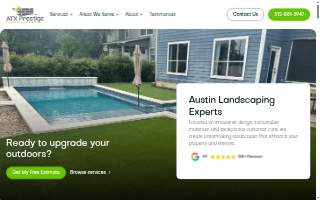ATX Prestige Landscaping website
