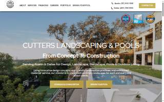 Cutters Landscaping website