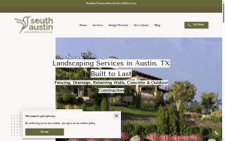 South Austin Landscaping & Construction website