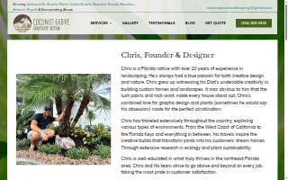 Coconut Grove Landscape & Design of Jacksonville website