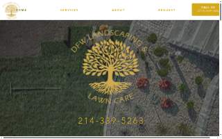 DFW Landscaping & Lawn Care website