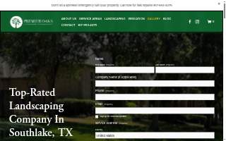 Premier Oaks Landscape Management website