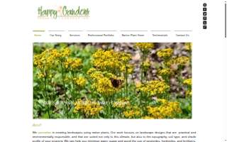 Happy Gardens Design & Installation website