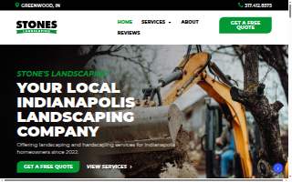 Stones Landscaping website