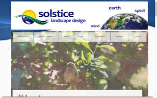 Solstice Landscape Design website