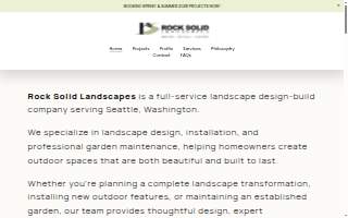 Rock Solid Landscapes website