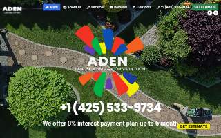 Aden Landscaping website