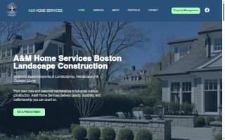 A&M Home Services Landscape & Hardscape Construction Boston website