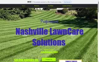 Nashville Lawn Care Solutions website
