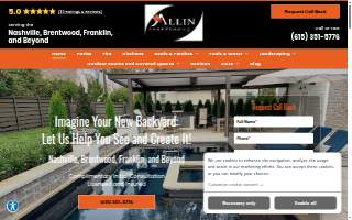 Allin Landscaping website