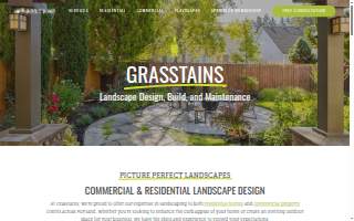 Grasstains Landscape Design & Build website