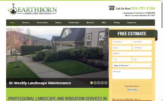 Earthborn Landscape Services website