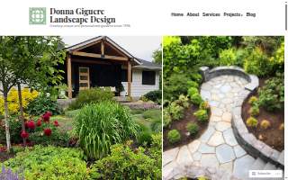 Donna Giguere Landscape Design website