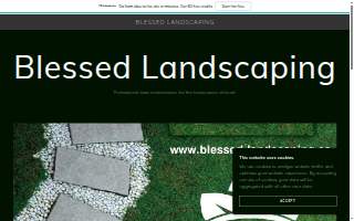 Blessed Landscaping website