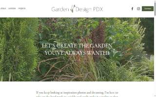 Garden Design PDX website