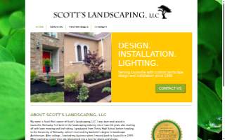 Scott's Landscaping website