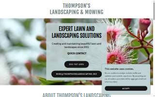 Thompson's Landscaping & Mowing website