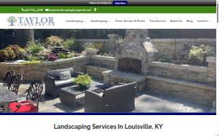 Taylor Landscaping website