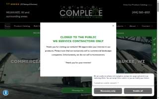 Complete Lawn and Landscape Supply website