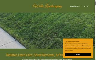 Wells Landscaping website