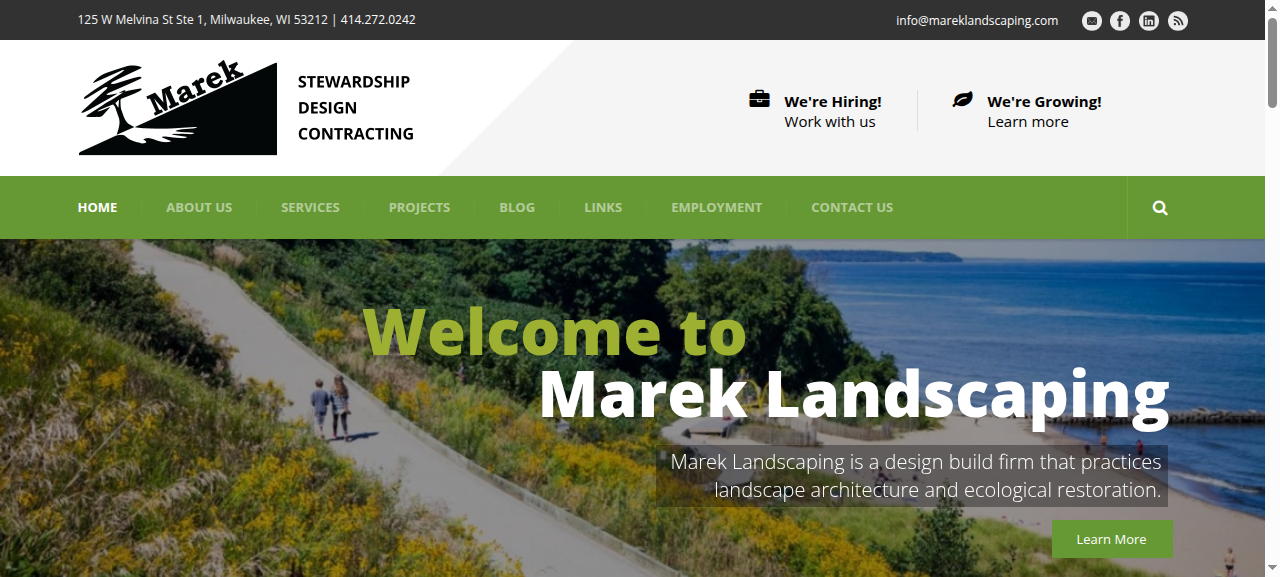 Marek Landscaping LLC of Milwaukee website