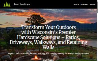 Perez Landscaping website