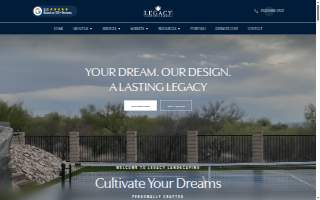 Legacy Landscaping and Design website