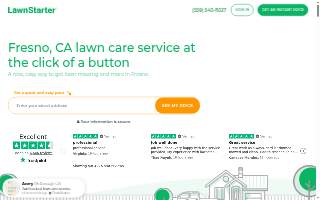 LawnStarter Lawn Care Service of Fresno website
