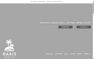Oasis Landscapes & Irrigation website