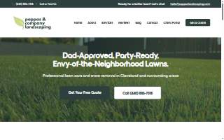 Pappas & Co. Landscaping website