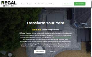 Regal Outdoor Living Cleveland website