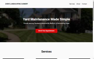 Zion's Landscaping Scenery of Cleveland website