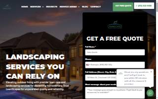 LawnScapes website